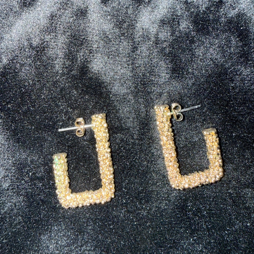 Banana Republic Gold Textured Earrings